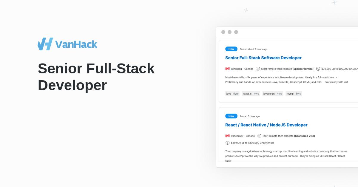 Fullstack Developer Fully Remote Vanhack - Perfect City Picture - Ultra HD